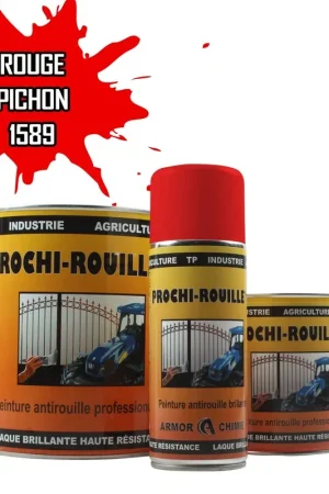 Usine Directe Peinture Rouge 1589 PICHON antirouille professionnelle