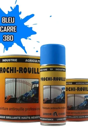 Usine Directe Peinture bleu 380 CARRE antirouille professionnelle