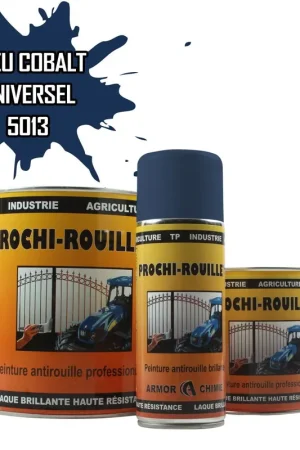 Achat Immédiat Peinture Bleu colbalt RAL 5013 antirouille professionnelle