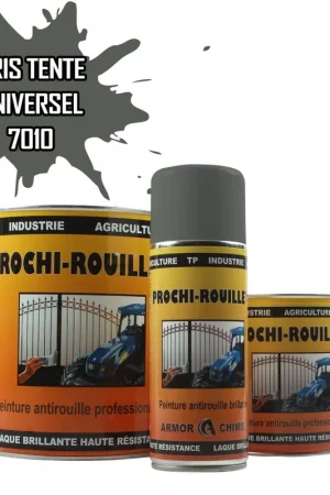 Achat Immédiat Peinture Gris tente RAL 7010 antirouille professionnelle