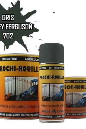 Vente Directe Peinture Gris 702 MASSEY FERGUSON antirouille professionnelle