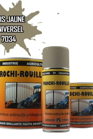 Bon Marché Peinture Gris jaune RAL 7034 antirouille professionnelle