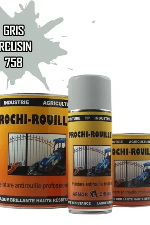 Achat Immédiat Peinture Gris 758 ARCUSIN antirouille professionnelle