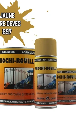 Acheter En Ligne Peinture Jaune 897 OCRE DEVES antirouille professionnelle