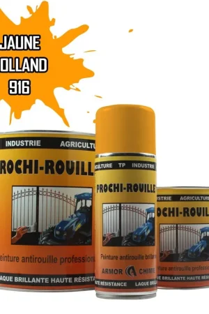 Usine Directe Peinture jaune 916 ROLLAND antirouille professionnelle