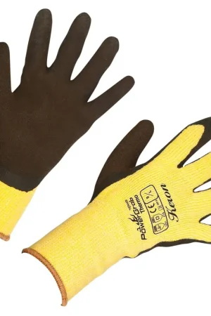 Gants d´hiver POWERGRAB jaunes tailles 7 à 11 Vente Flash