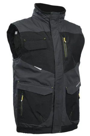 Jusqu'à Épuisement Des Stocks Gilet de travail sans manches ALI Gris / Noir taille S à 3XL