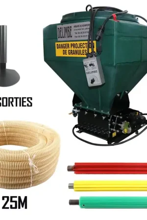 Semoir microgranulateur T15 120L 8 sorties + accessoires Satisfait Ou Remboursé