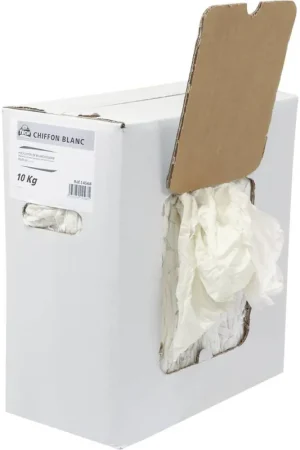 Chiffon blanc textile polycoton 10kg KARZHAN Prix Bas