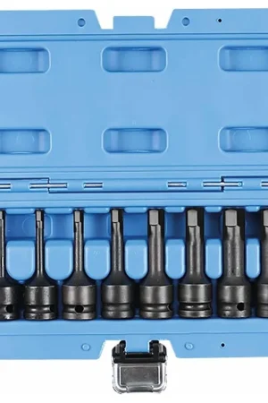 Coffret de 8 douilles à choc embouts 6 pans 1/2" H5 àH19 Satisfait Ou Remboursé