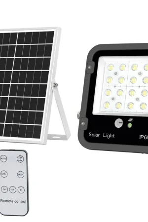 Achetez Aujourd'hui Projecteur LED solaire 2000Lm 13,5W et télécommande
