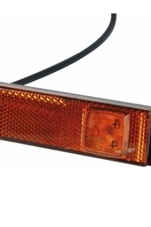 Feu de position LED rectangle 10/30V orange à fixer Remise