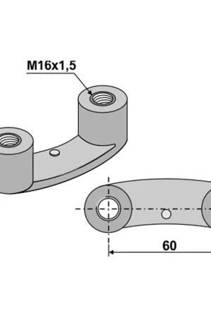 Bride herse rotative MFOA00054, 36100312, 3177293, EB3177293 Offre Spéciale