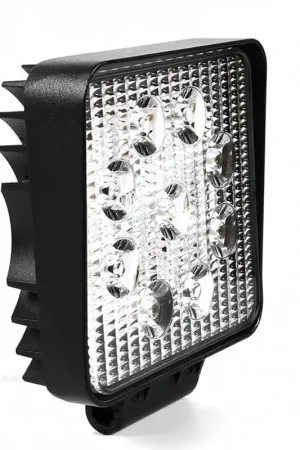 Vente Directe Phare de travail carré 9 LED avec interrupteur 2700lm large