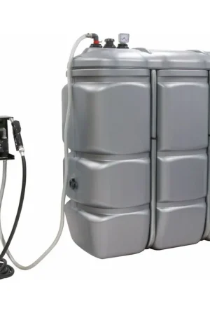 Remise Cuve stockage Gasoil Fuel GNR PEHD 1500L 50l/min STILKER