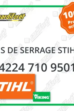 Vis de serrage STIHL - 4224 710 9501 Réduction