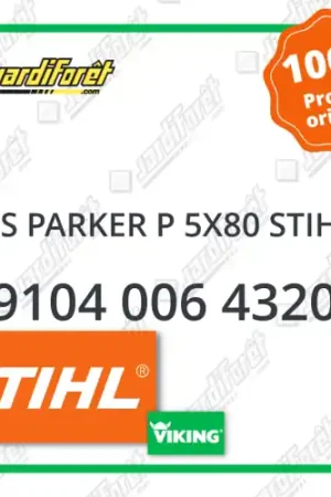 Vis parker p 5x80 STIHL - 9104 006 4320 Haute Qualité