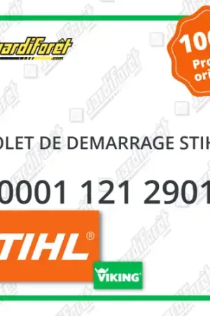 Volet de demarrage STIHL - 0001 121 2901 Remise