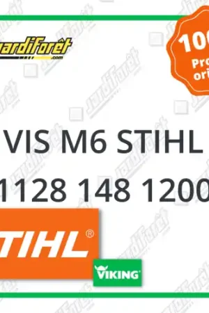 Vis m6 STIHL - 1128 148 1200 Nouveauté