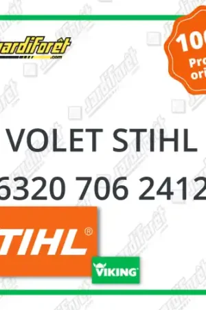 Volet STIHL - 6320 706 2412 Nouveauté