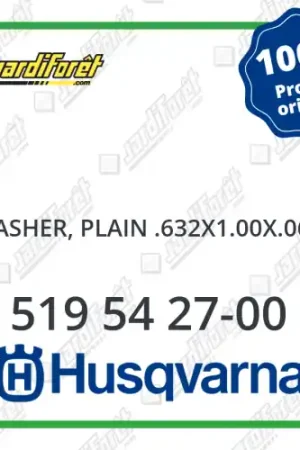 Washer, plain .632x1.00x.060 Husqvarna - 519 54 27-00 Prix Choc