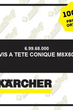 Vis a tete conique M8X60 Karcher 69968000 Nouvelle Collection