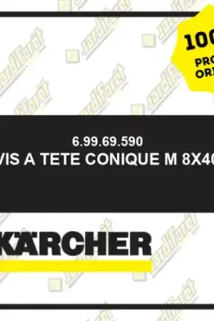 Vis a tete conique M 8x40 Karcher 69969590 Populaire