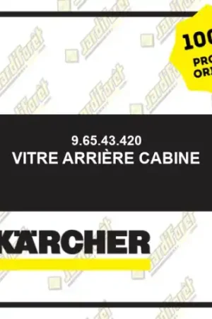 Vitre arrière cabine Karcher 96543420 Offre Du Jour