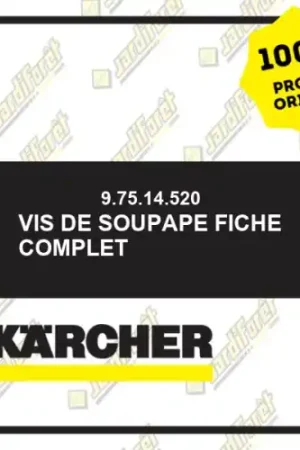 Vis de soupape fiche complet Karcher 97514520 Meilleure Vente