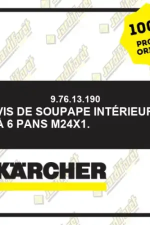 Vis de soupape intérieur à 6 pans M24x1. Karcher 97613190 Populaire
