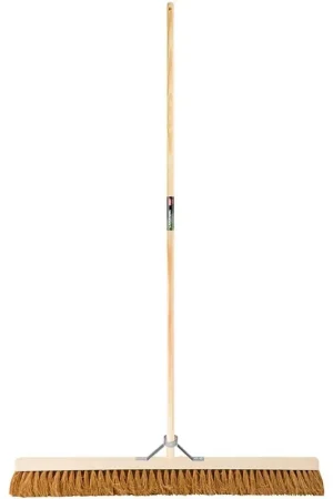 Balai de ménage en bois de coco 1.4m avec tête de 100cm Petit Prix