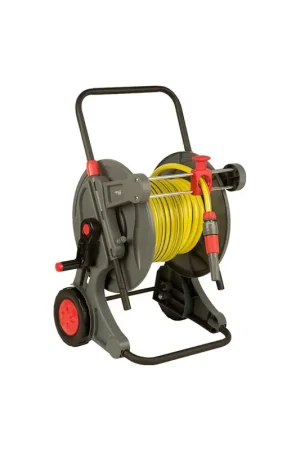Authentique Devidoir + 20m 1/2 tuyau + set de racc.