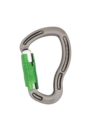 Mousqueton Sentinel Locksafe Titanuium/Vert Expédition Rapide