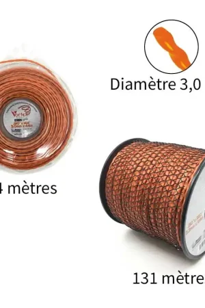 Achat Immédiat NOUVEAU Fil Vortex avec alu diam. 3.0mm pour débroussailleuse